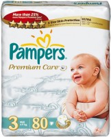 Photos - Nappies Pampers Premium Care 3 / 80 pcs 