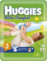 Nappies Huggies Ultra Comfort 3 / 21 pcs 