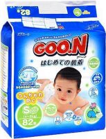 Photos - Nappies Goo.N Diapers S / 82 pcs 