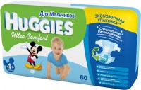 Photos - Nappies Huggies Ultra Comfort Boy 4 Plus / 60 pcs 