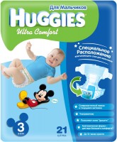 Photos - Nappies Huggies Ultra Comfort Boy 3 / 21 pcs 