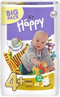 Photos - Nappies Bella Baby Happy Maxi Plus 4 Plus / 62 pcs 