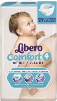 Photos - Nappies Libero Comfort 4 / 80 pcs 