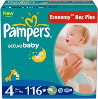 Photos - Nappies Pampers Active Baby 4 / 116 pcs 