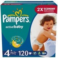 Photos - Nappies Pampers Active Baby 4 Plus / 120 pcs 