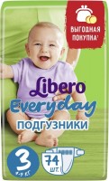 Photos - Nappies Libero Everyday 3 / 74 pcs 