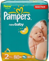 Photos - Nappies Pampers New Baby 2 / 80 pcs 