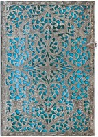 Photos - Notebook Paperblanks Silver Filigree Maya Blue Middle 