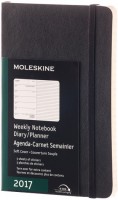 Photos - Planner Moleskine Weekly Planner Pocket Black 