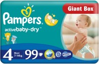 Photos - Nappies Pampers Active Baby-Dry 4 / 99 pcs 