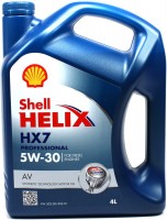 Photos - Engine Oil Shell Helix HX7 Professional AV 5W-30 4 L