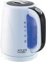 Photos - Electric Kettle Adler AD 1222 2200 W 1.7 L  white
