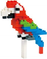 Construction Toy Nanoblock Red and Green Macaw NBC-034 