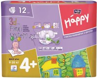 Photos - Nappies Bella Baby Happy Maxi Plus 4 Plus / 12 pcs 