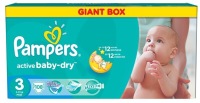 Photos - Nappies Pampers Active Baby-Dry 3 / 108 pcs 