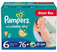 Photos - Nappies Pampers Active Baby-Dry 6 / 76 pcs 