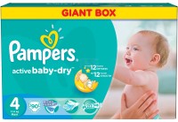 Photos - Nappies Pampers Active Baby-Dry 4 / 90 pcs 