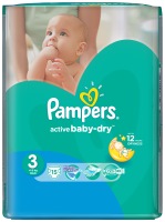 Photos - Nappies Pampers Active Baby-Dry 3 / 15 pcs 