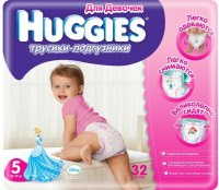 Photos - Nappies Huggies Pants Girl 5 / 32 pcs 