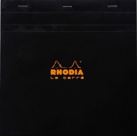 Photos - Notebook Rhodia Squared Le Carre Black 