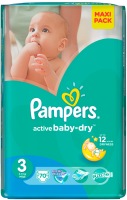 Photos - Nappies Pampers Active Baby-Dry 3 / 70 pcs 