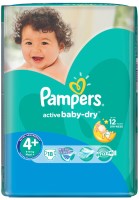 Photos - Nappies Pampers Active Baby-Dry 4 Plus / 18 pcs 