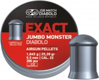 Photos - Ammunition JSB Exact Jumbo Monster 5.5 mm 1.64 g 200 pcs 