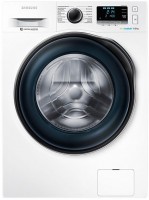 Photos - Washing Machine Samsung WW90J6410CW white