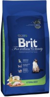 Photos - Cat Food Brit Premium Sterilized Chicken  8 kg