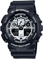 Wrist Watch Casio G-Shock GA-100BW-1A 