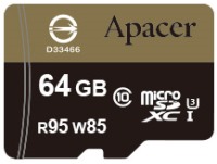 Photos - Memory Card Apacer microSDXC UHS-I U3 64 GB