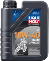 Engine Oil Liqui Moly Motorbike 4T Basic Offroad 10W-40 1 L