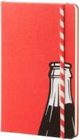 Photos - Notebook Moleskine Coca-Cola Straw Ruled Notebook Red 