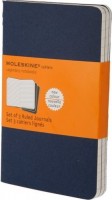 Photos - Notebook Moleskine Set of 3 Ruled Cahier Journals Pocket Blue 