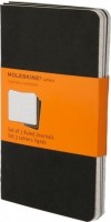 Photos - Notebook Moleskine Set of 3 Ruled Cahier Journals Pocket Black 