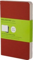 Photos - Notebook Moleskine Set of 3 Plain Cahier Journals Pocket Red 