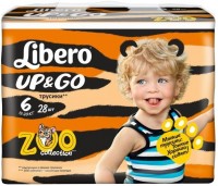 Photos - Nappies Libero Up and Go Zoo Collection 6 / 28 pcs 