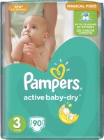 Nappies Pampers Active Baby-Dry 3 / 90 pcs 