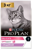 Cat Food Pro Plan Adult Delicate Sensitive Turkey  3 kg