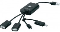 Photos - Card Reader / USB Hub Belkin 4-Port Flex Hub 