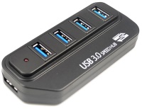 Photos - Card Reader / USB Hub Lapara LA-USB304A 