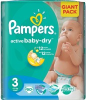 Photos - Nappies Pampers Active Baby-Dry 3 / 54 pcs 