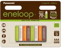 Photos - Battery Panasonic Eneloop Organic 8xAAA 750 mAh 