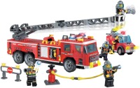 Photos - Construction Toy Qman Enlighten Scaling Ladder Fire Engines 908 