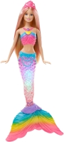 Photos - Doll Barbie Rainbow Lights Mermaid DHC40 