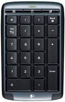 Keyboard Logitech Cordless Number Pad for Notebooks 