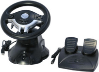 Photos - Game Controller Gembird Race Force Steering Wheel 