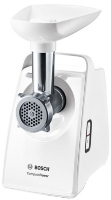 Photos - Meat Mincer Bosch SmartPower MFW3540W white