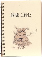 Photos - Notebook Kraft Notebook Drink Coffee 