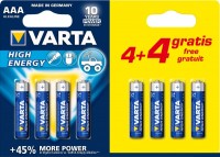 Photos - Battery Varta High Energy  8xAAA